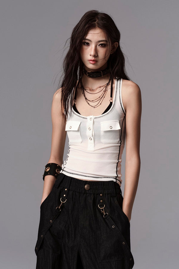 Ribbed Utility Tank Top