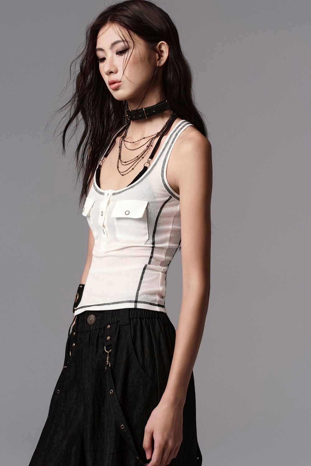 Ribbed Utility Tank Top