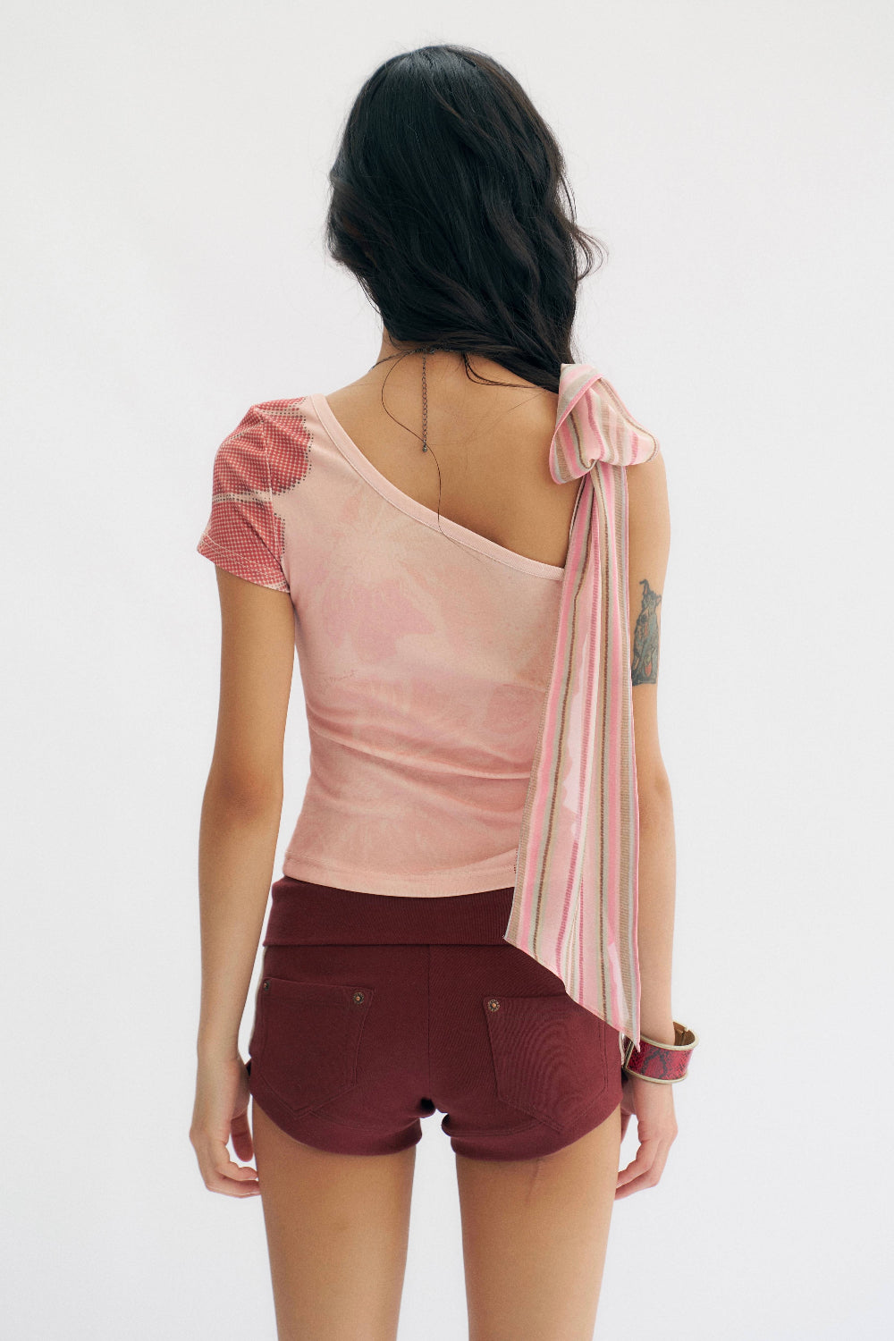 Rosy Ribbon Top