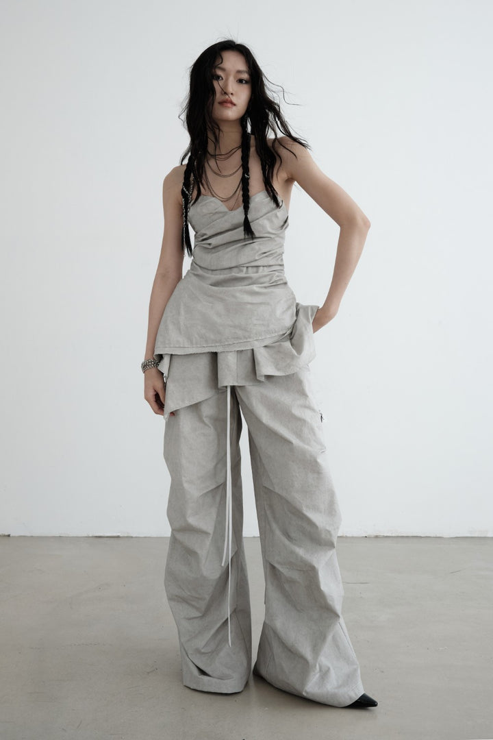 Asymmetrical Ruched Bustier