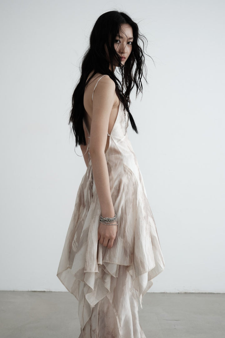 Draped Satin Fairy Dress