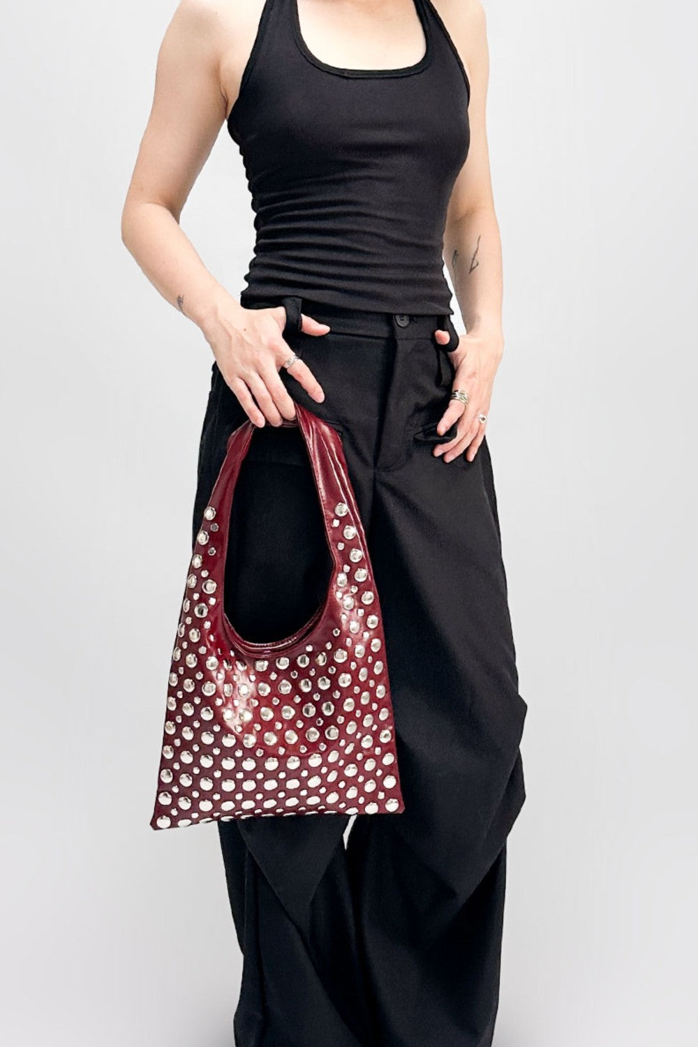 Cherry Lira Studded Bag