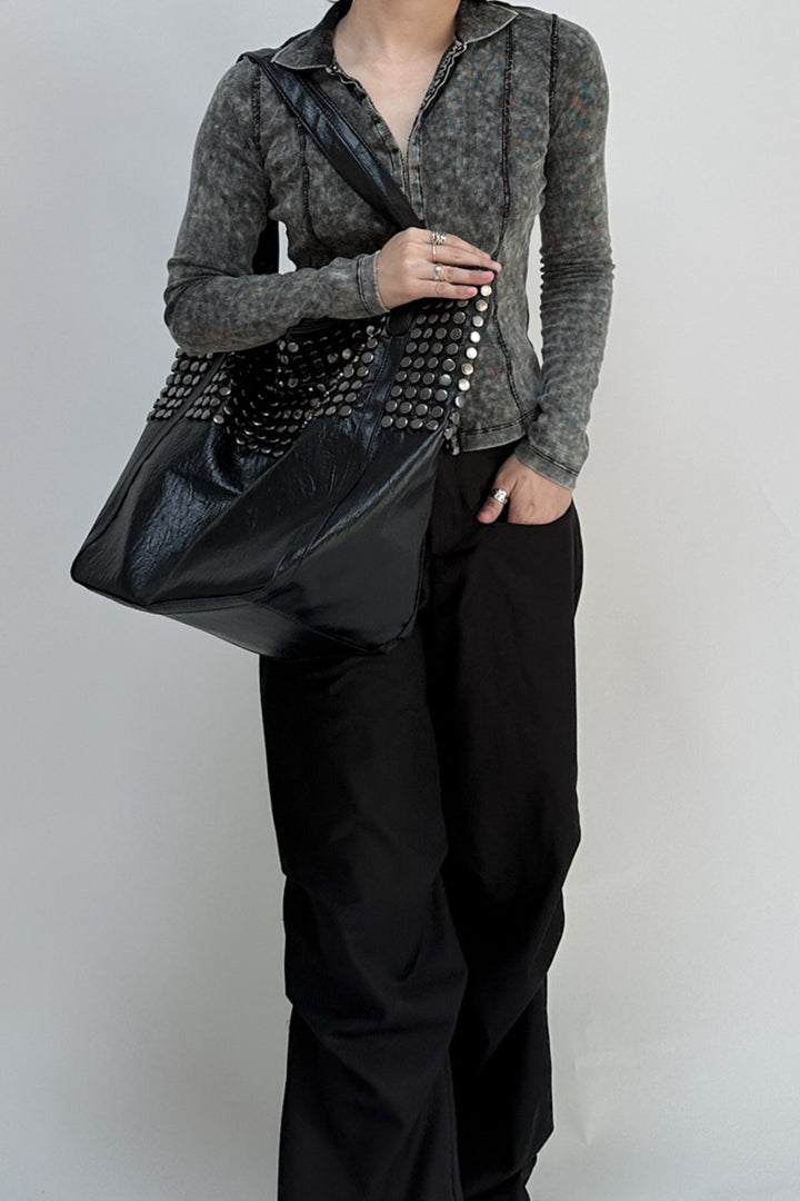 Nyx Studded Leather Bag