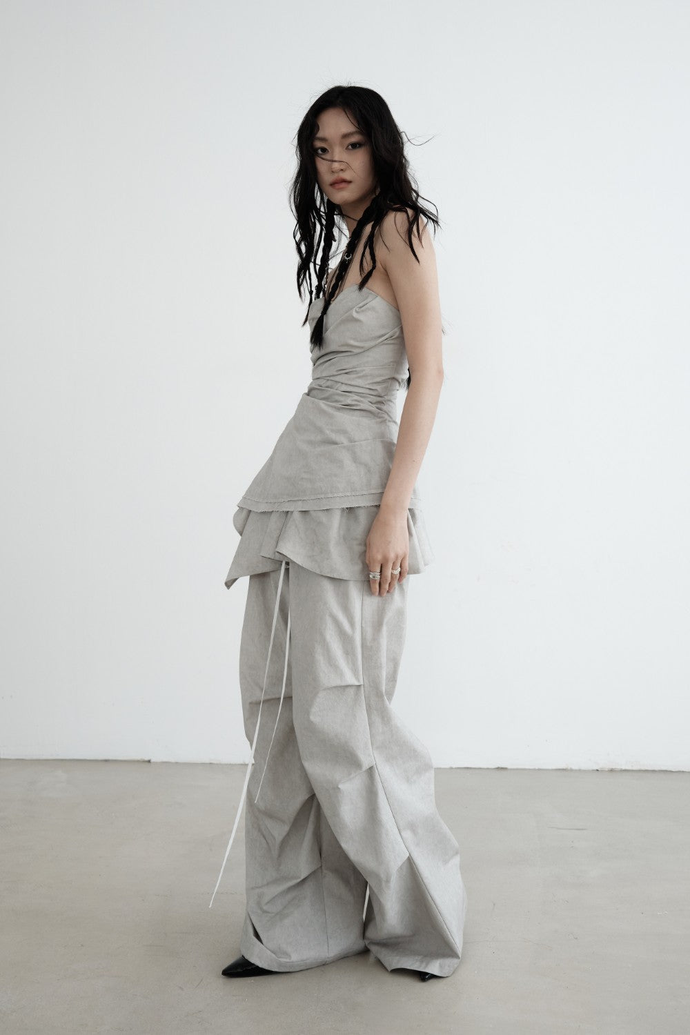 Two-Piece Detachable Ruffle Pants