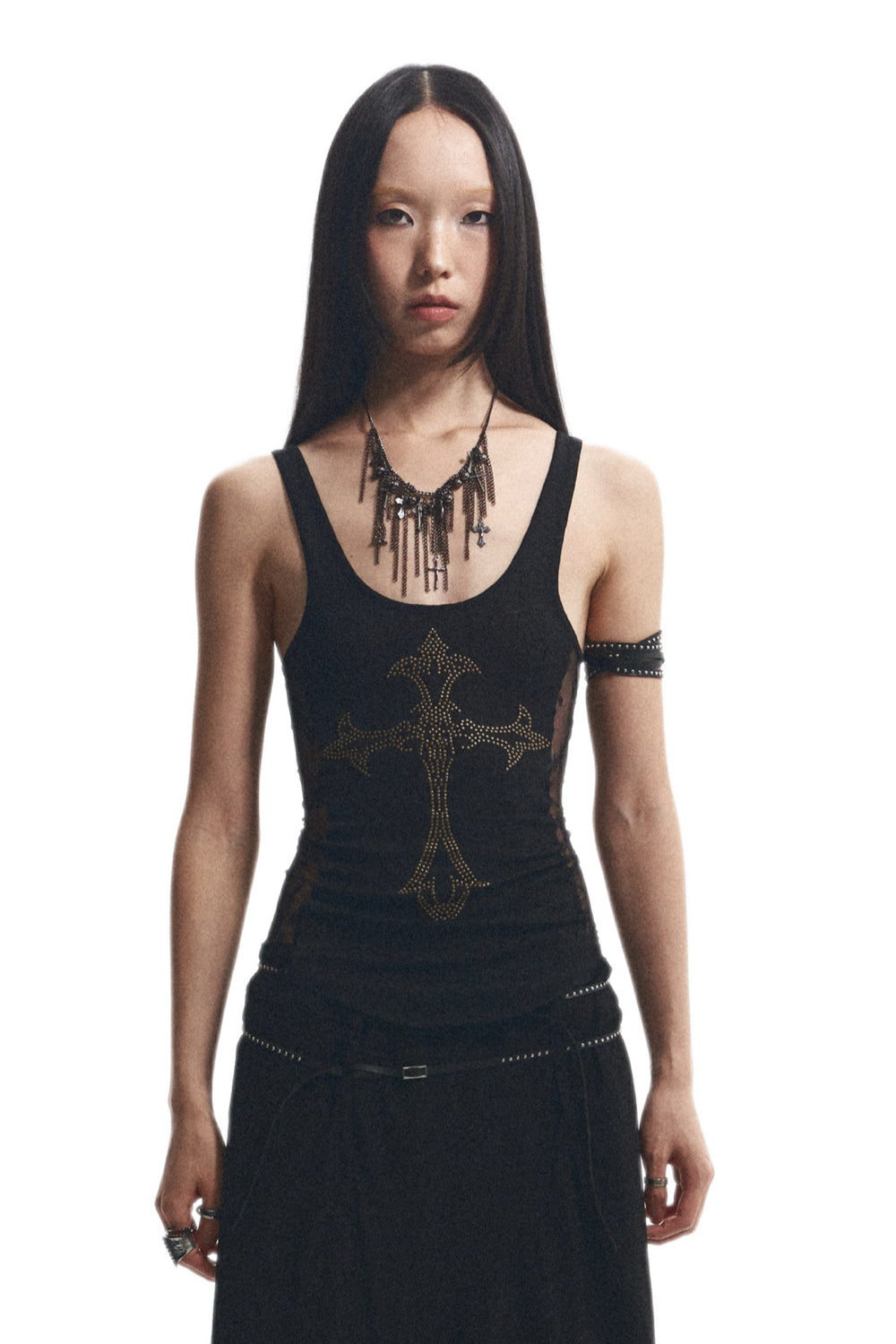 Rhinestone Cross Top