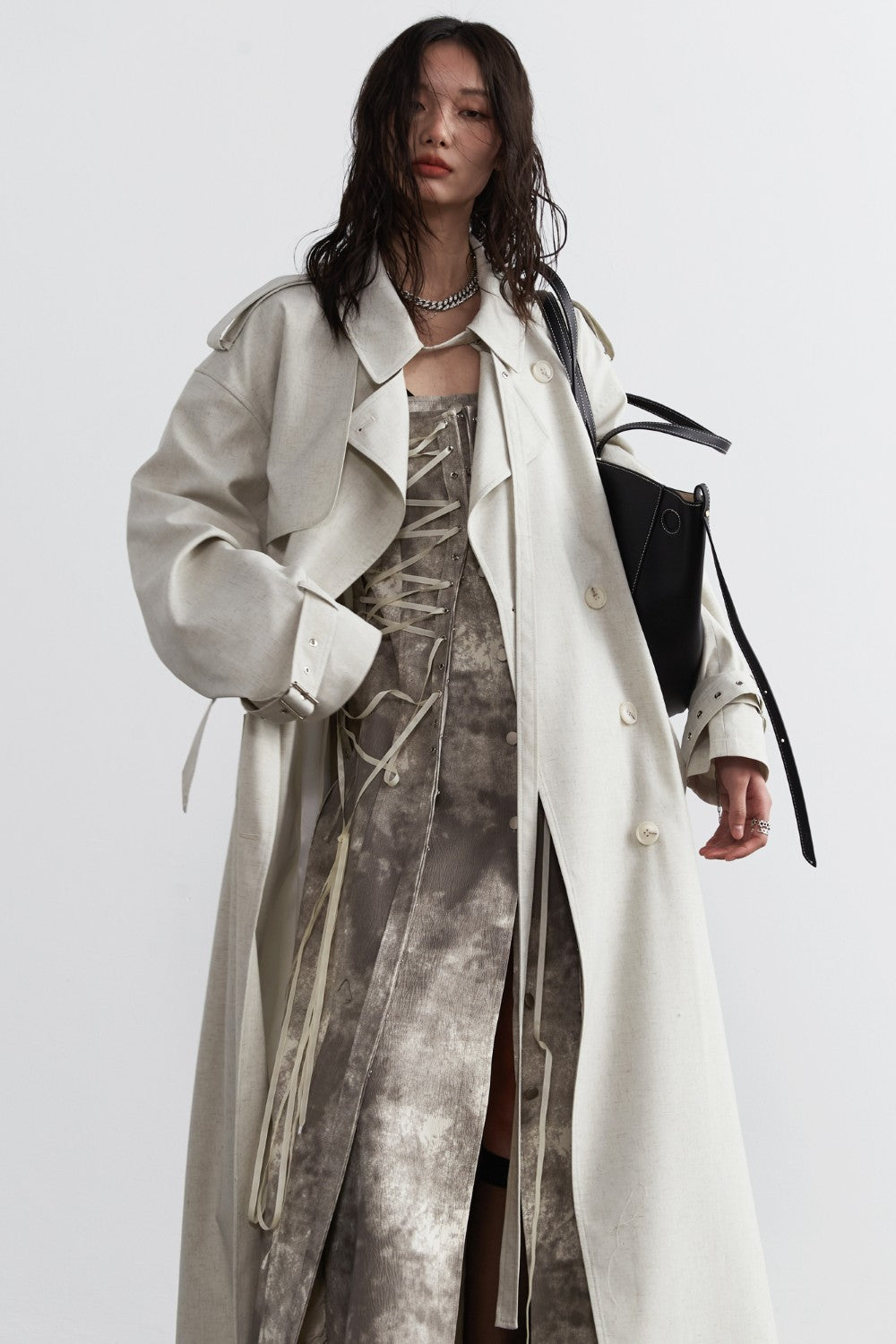 Light Oversized Trench Coat