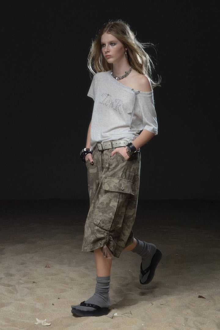 Heather Drawstring Shirt