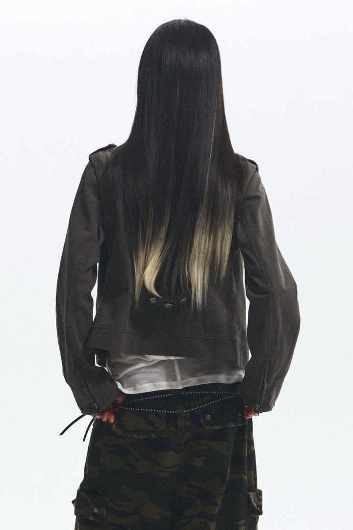 Convertible Military Jacket