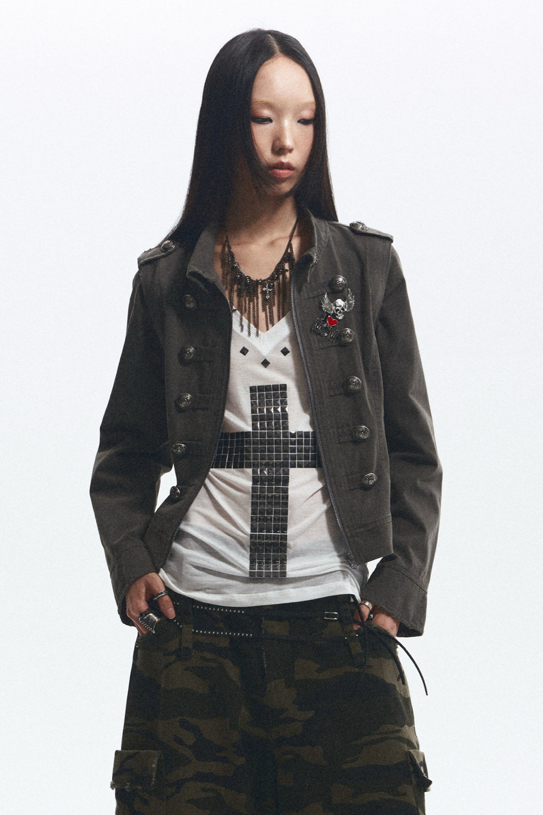 Convertible Military Jacket