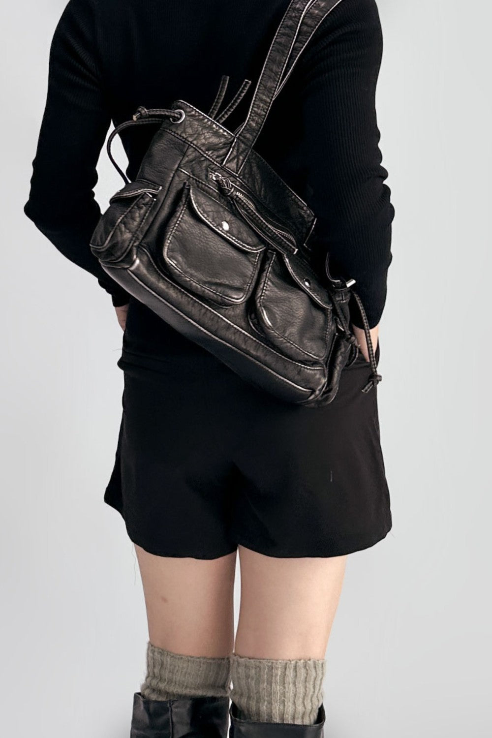 Aria Drawstring Shoulder Bag