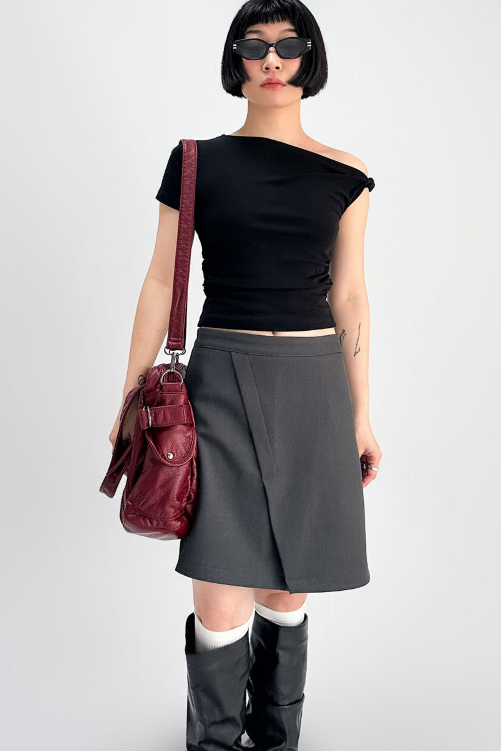 Cherry Moto Shoulder Bag