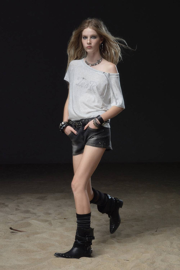 Heather Drawstring Shirt