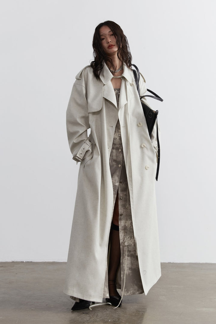 Light Oversized Trench Coat