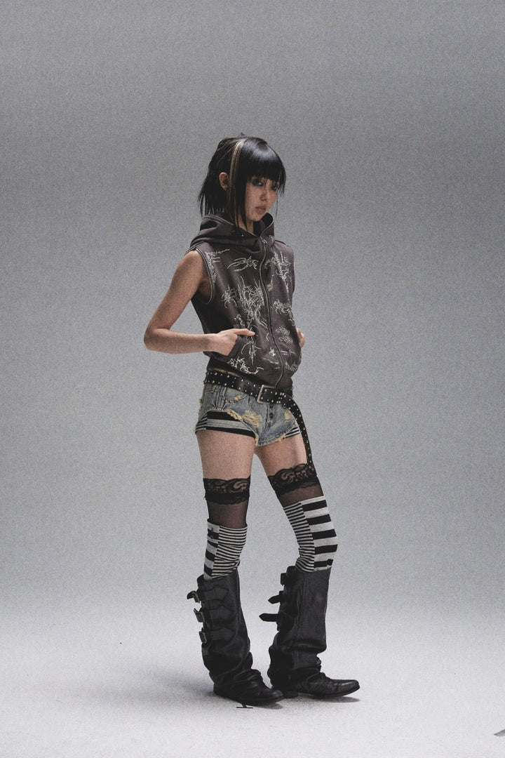 Low-Rise Cutoff Shorts