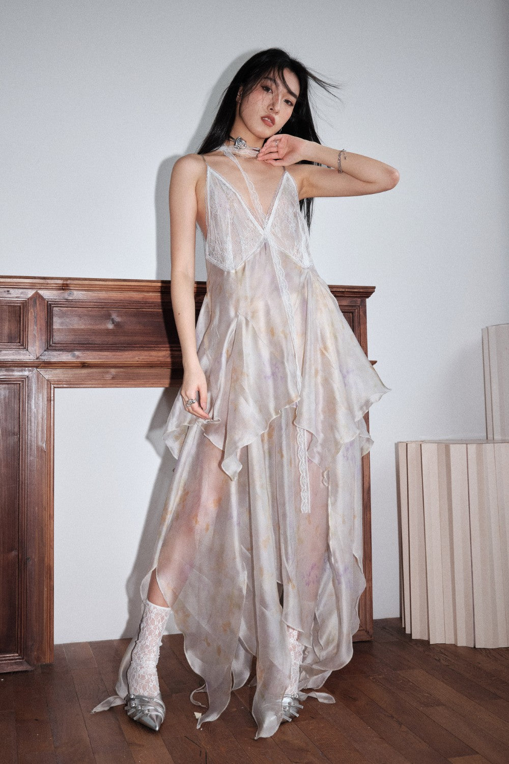 Jellyfish Mesh Maxi Dress