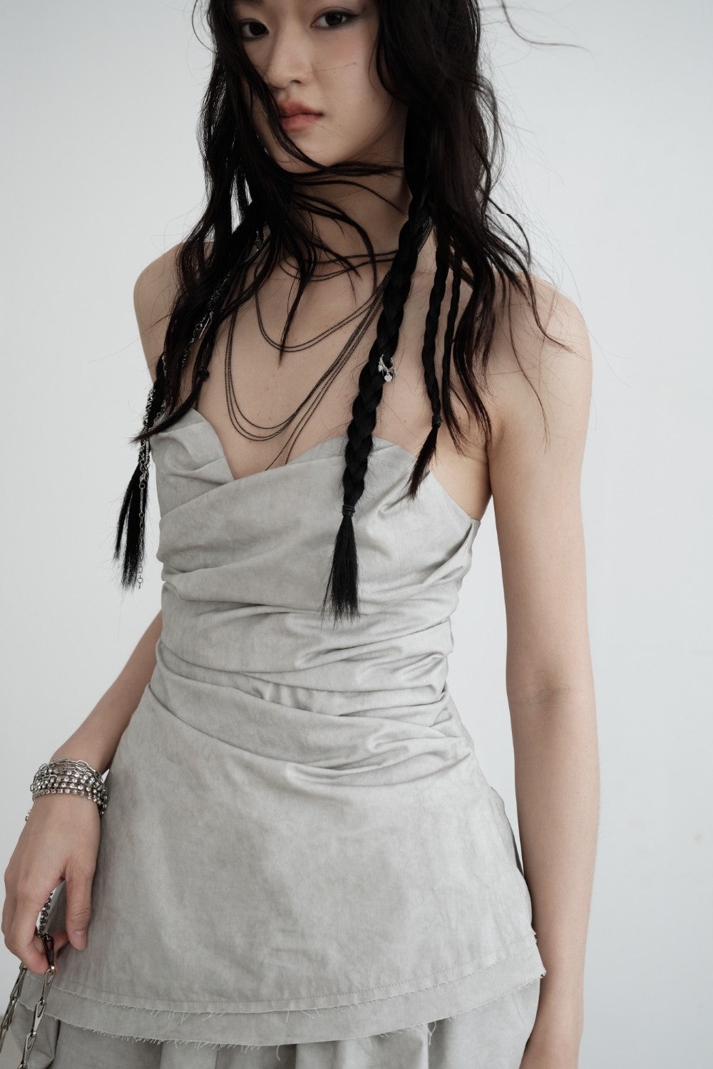 Asymmetrical Ruched Bustier