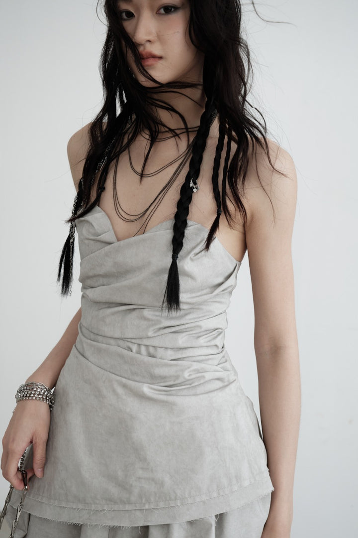 Asymmetrical Ruched Bustier