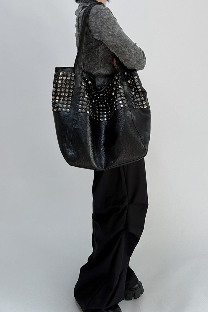 Nyx Studded Leather Bag