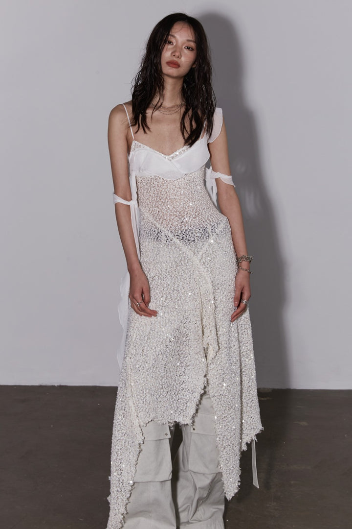 Sequin Asymmetrical Dress