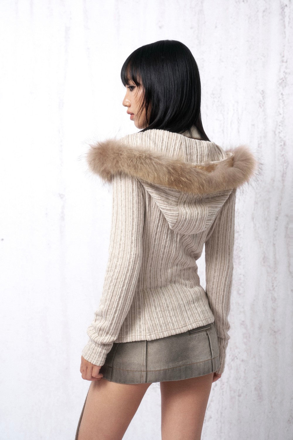 Ivory Ember Hooded Pullover