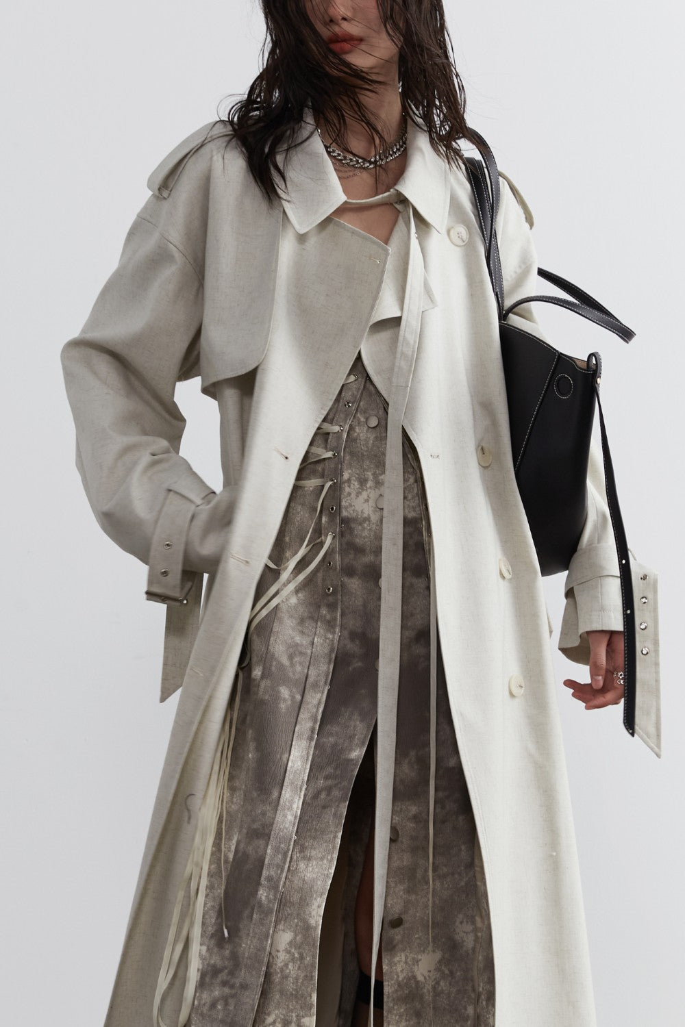 Light Oversized Trench Coat
