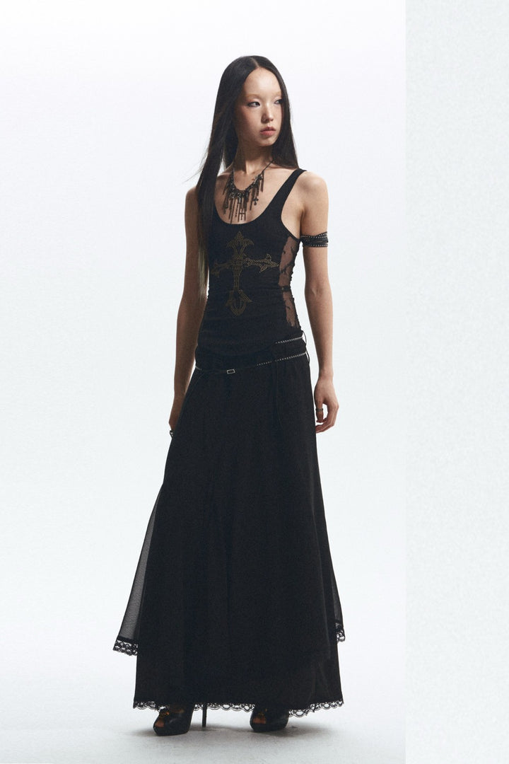 Rhinestone Cross Top