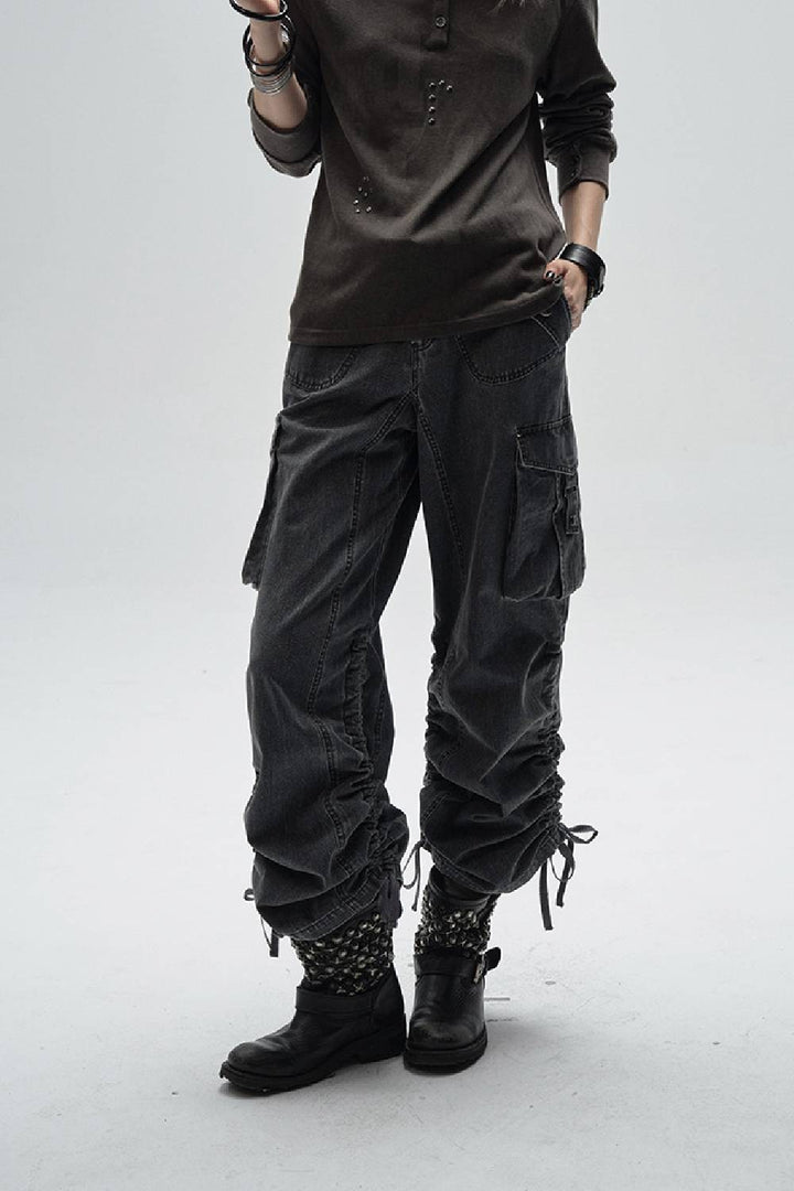 Washed Utility Cargo Pants
