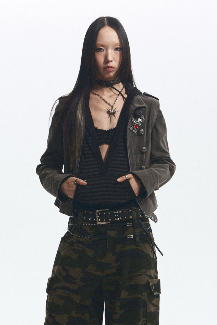 Convertible Military Jacket