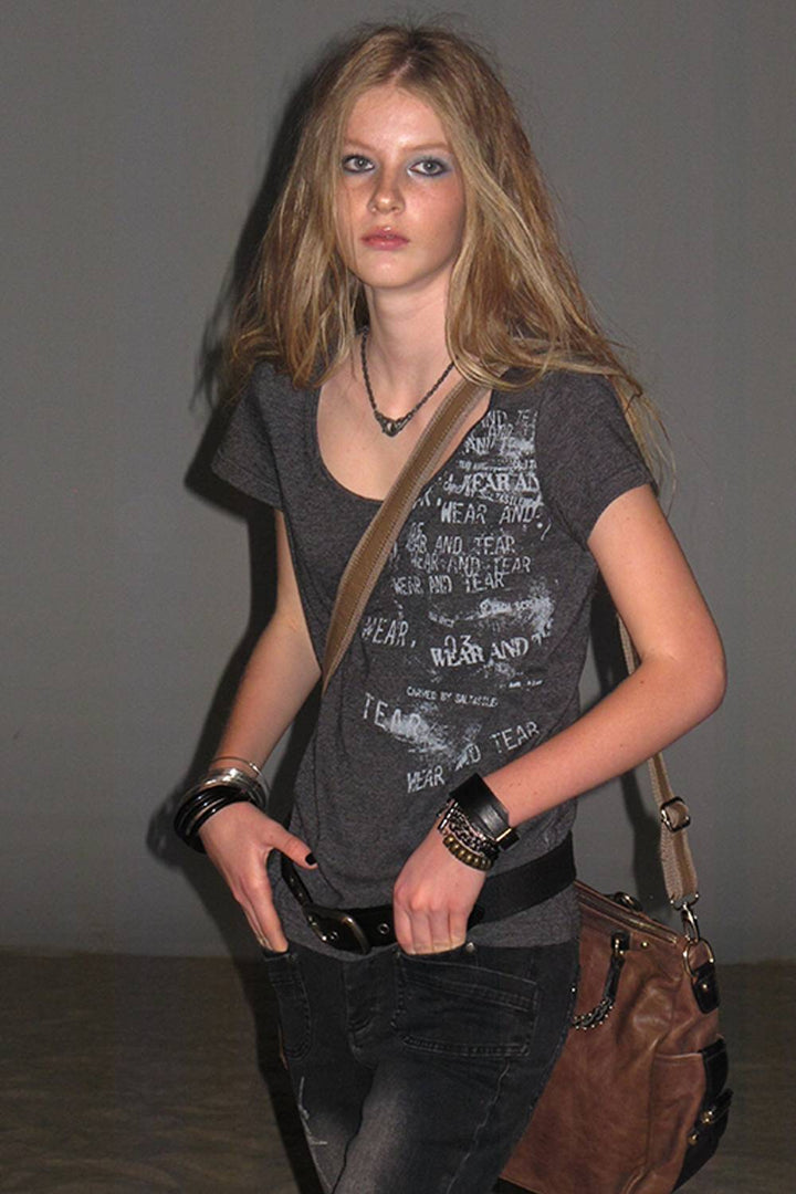 Distressed Logo Classic Shirt