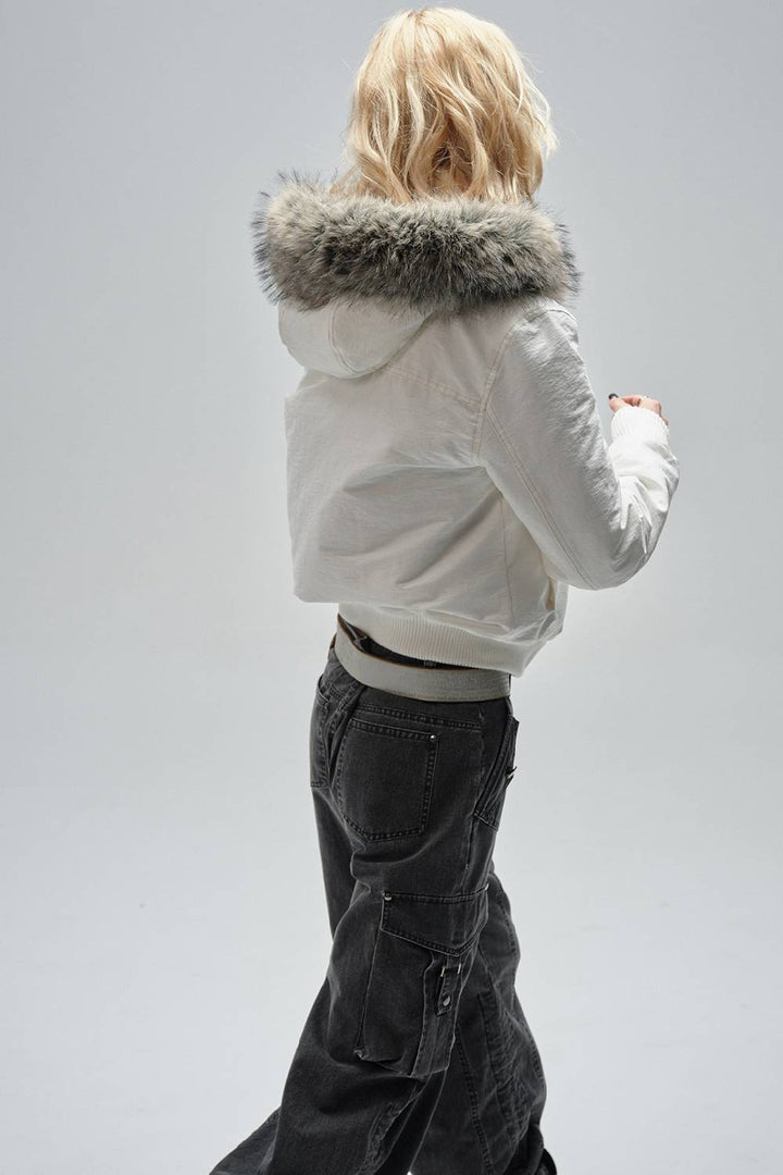 Fitted Hooded Winter Jacket