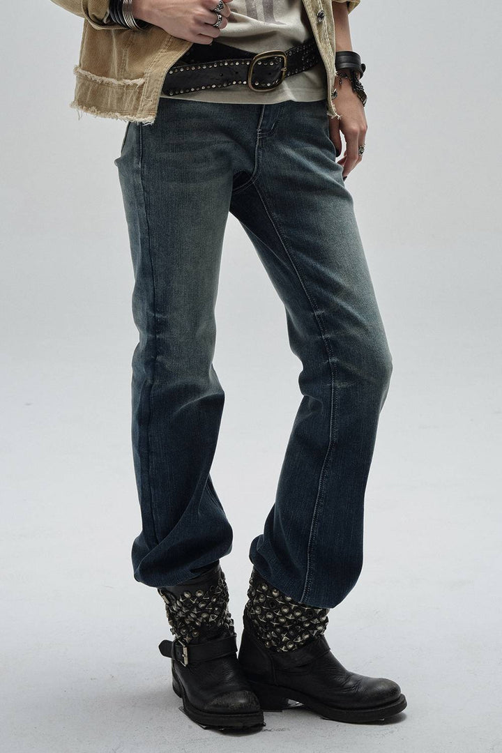 Vintage Washed Slim Jeans