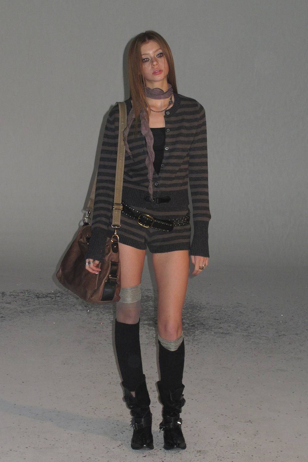 Striped Knit Cardigan