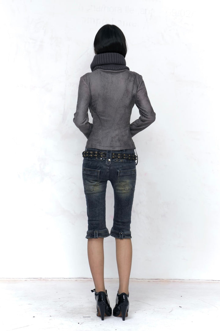 Tessa Cargo Denim Capri