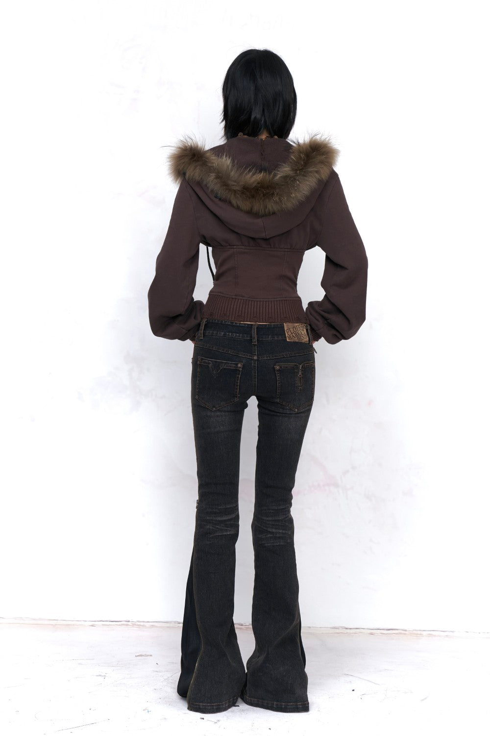 Crossbelt Low Waist Jeans