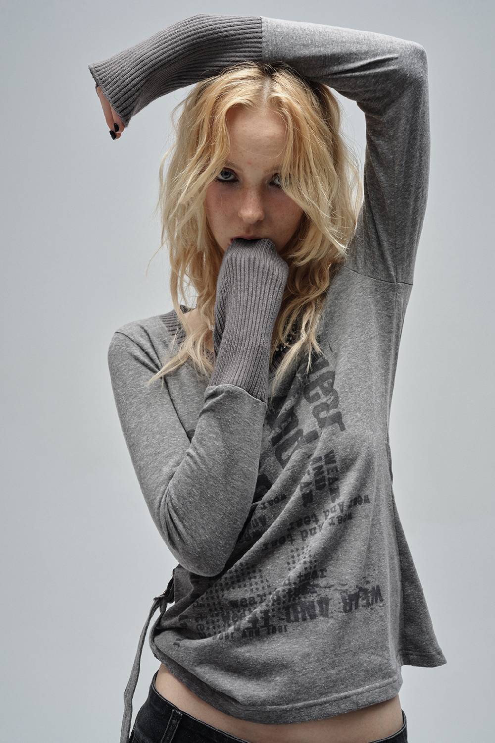 Printed Crew Neck Sweater