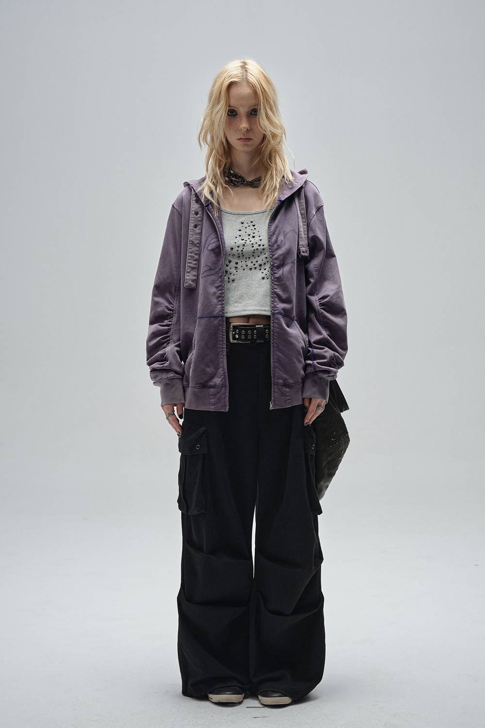 Loose Ruched Spider Jacket