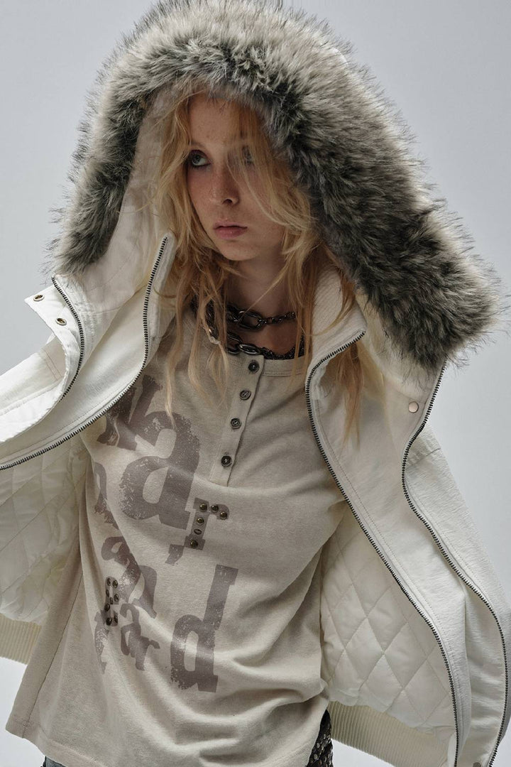 Fitted Hooded Winter Jacket