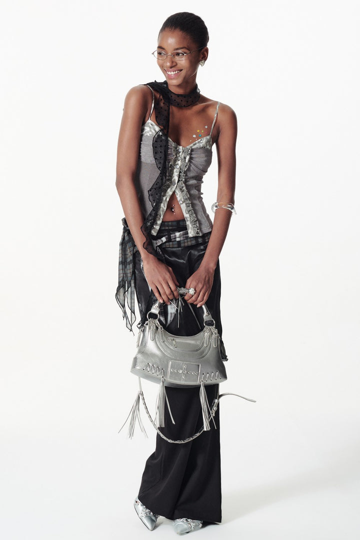 Button Corset Cami Top