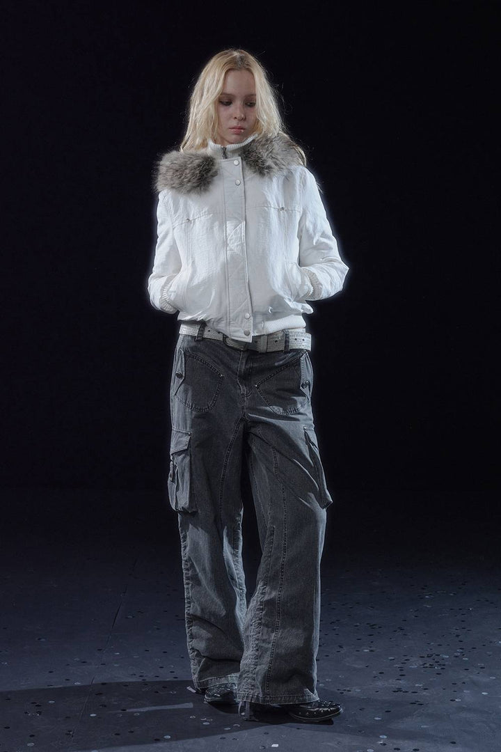 Fitted Hooded Winter Jacket