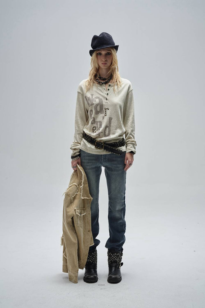 Vintage Washed Slim Jeans