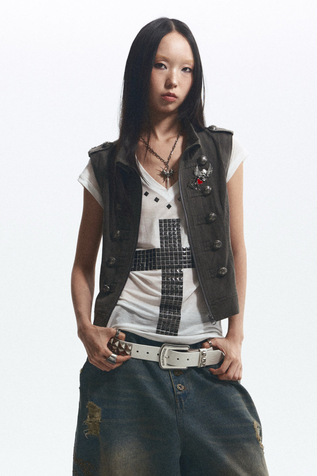 Convertible Military Jacket