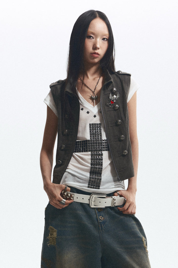 Convertible Military Jacket