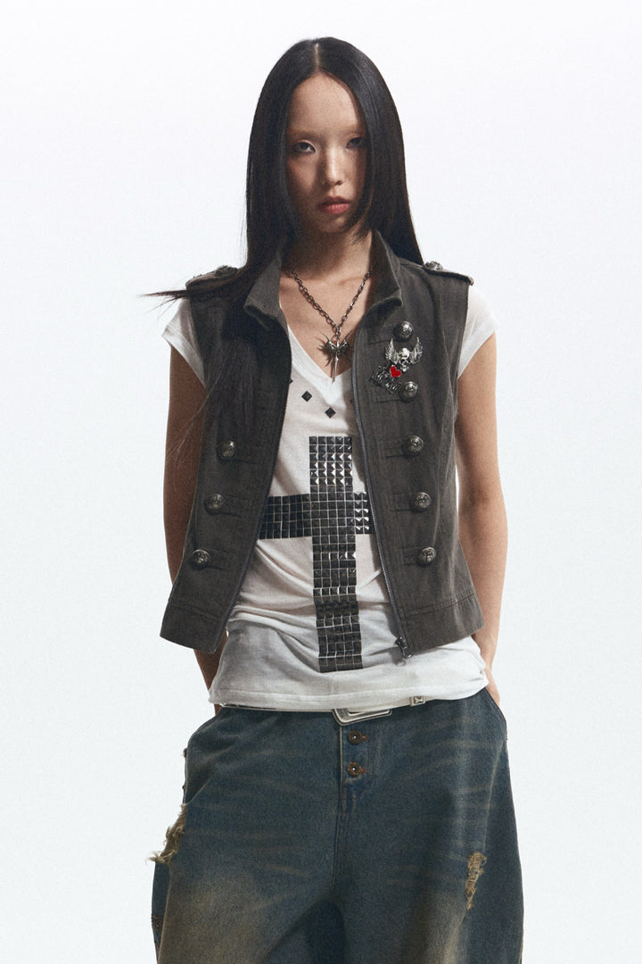 Convertible Military Jacket