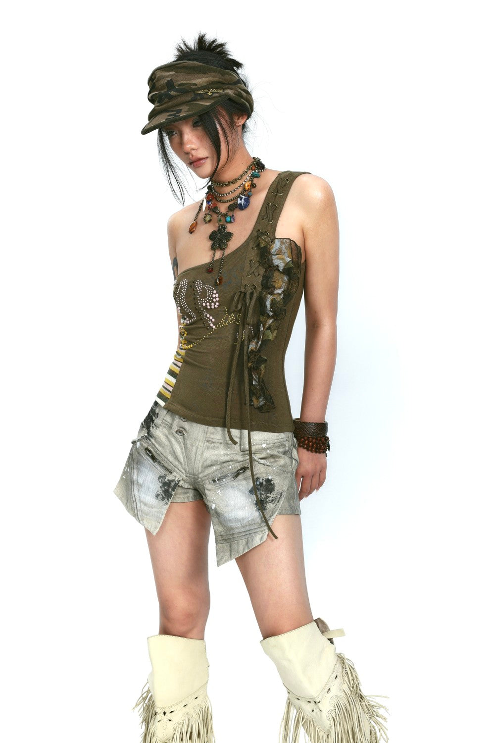 One-Shoulder Ruffle Top