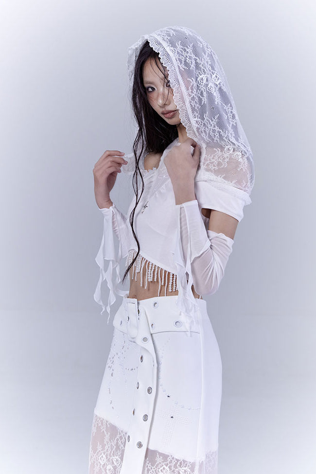 Pearl Lace Hooded Top – Pixie Rebels
