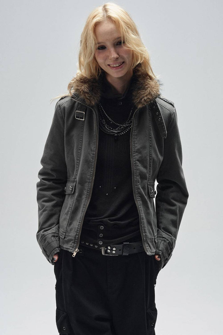 Studded Cross Turtleneck Shirt