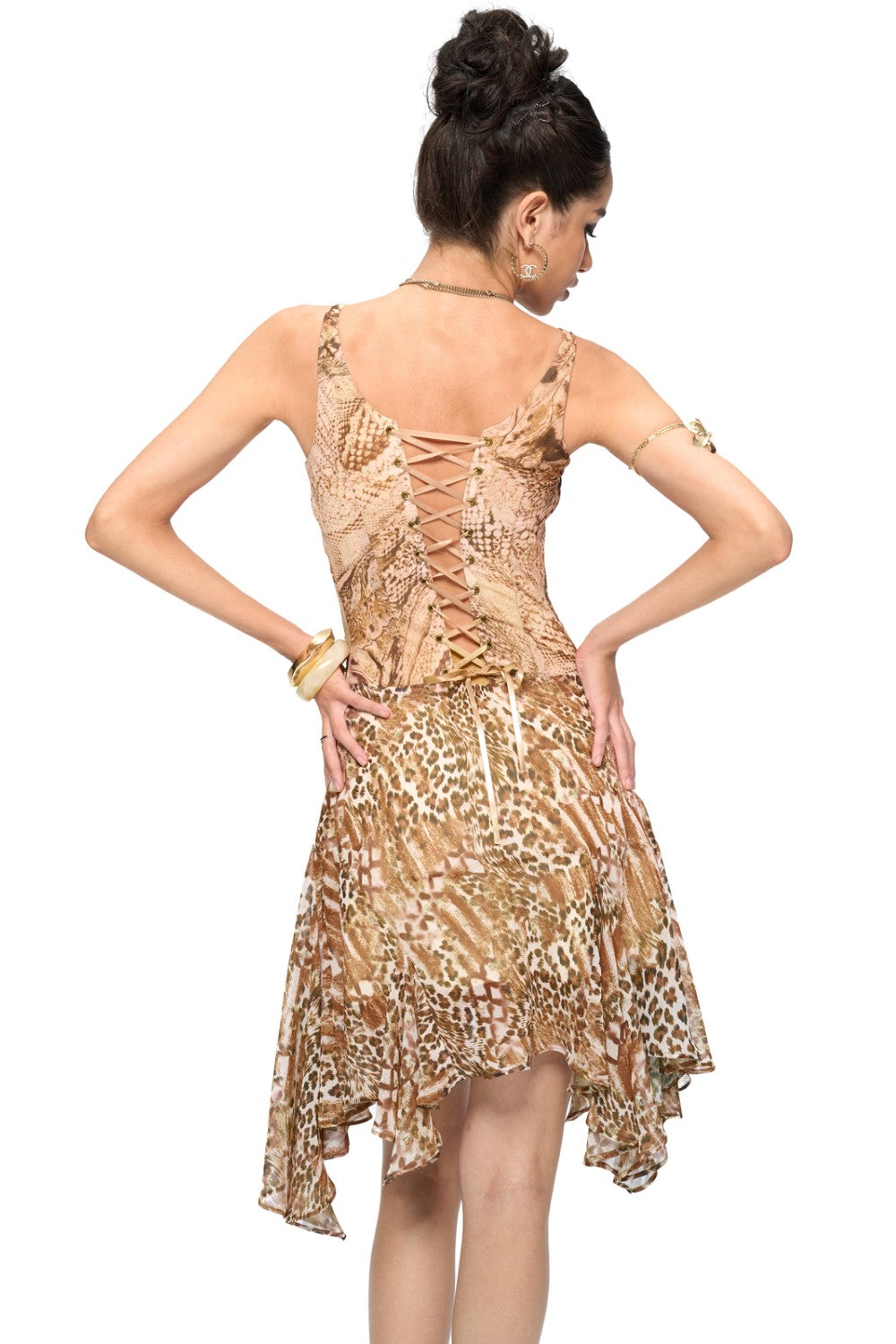 Calla Ruffle Chiffon Dress