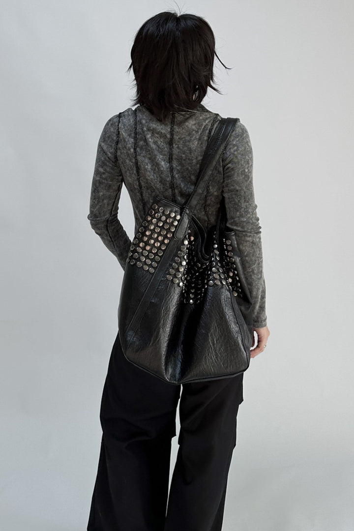 Nyx Studded Leather Bag