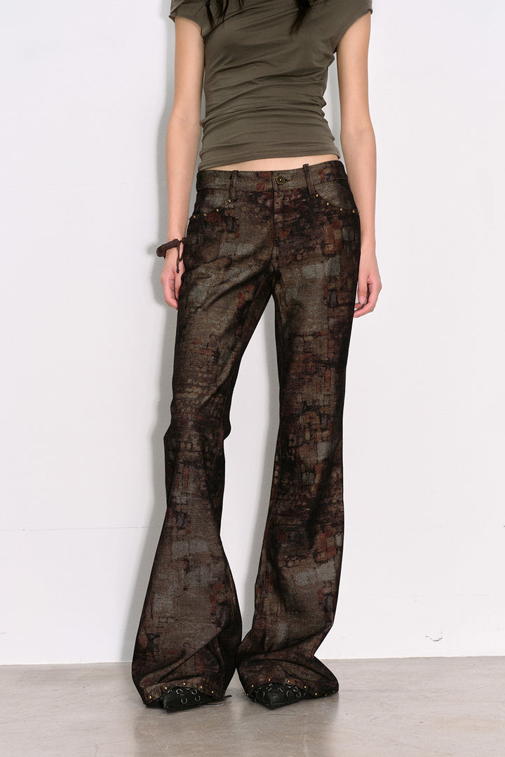 Marlen Rusted Flare Pants