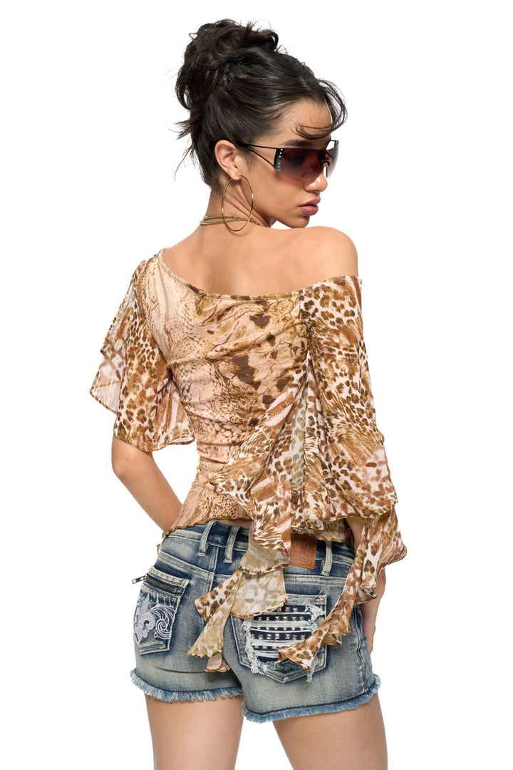 Calla One-Shoulder Ruffle Top